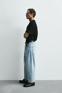 TAPERED WIDE FIT JEANS