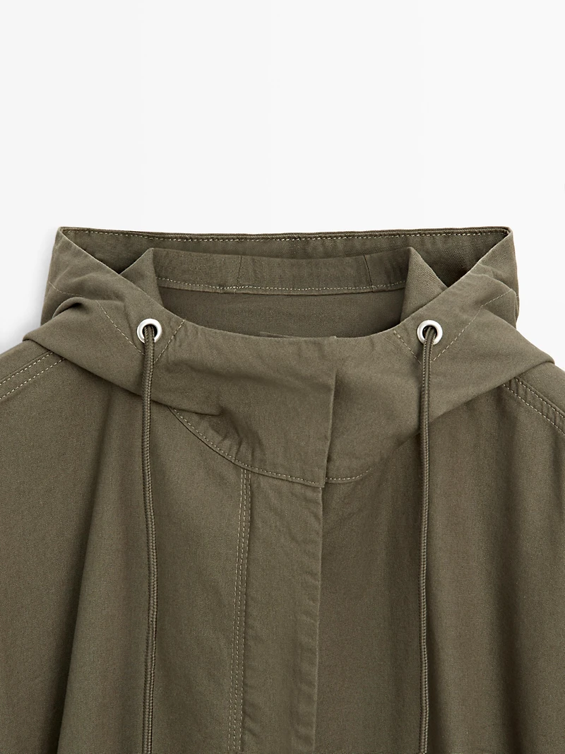 Long cotton parka