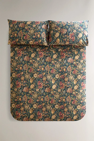 HOUSSE DE COUETTE IMPRIMÉ FLEURS