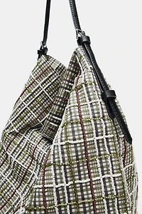 SHIMMER APPLIQUÉ SHOPPER BAG