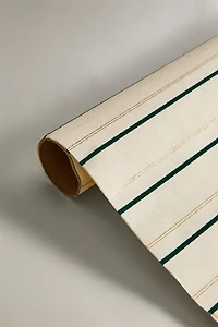 CHRISTMAS ALTERNATING STRIPED WRAPPING PAPER