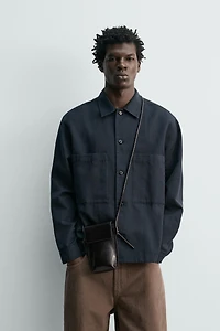 REGULAR FIT POCKET OVERSHIRT