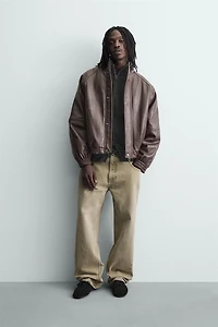 VINTAGE FAUX LEATHER JACKET