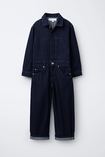 LONG DENIM JUMPSUIT