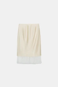 ZW COLLECTION COMBINATION MIDI SKIRT
