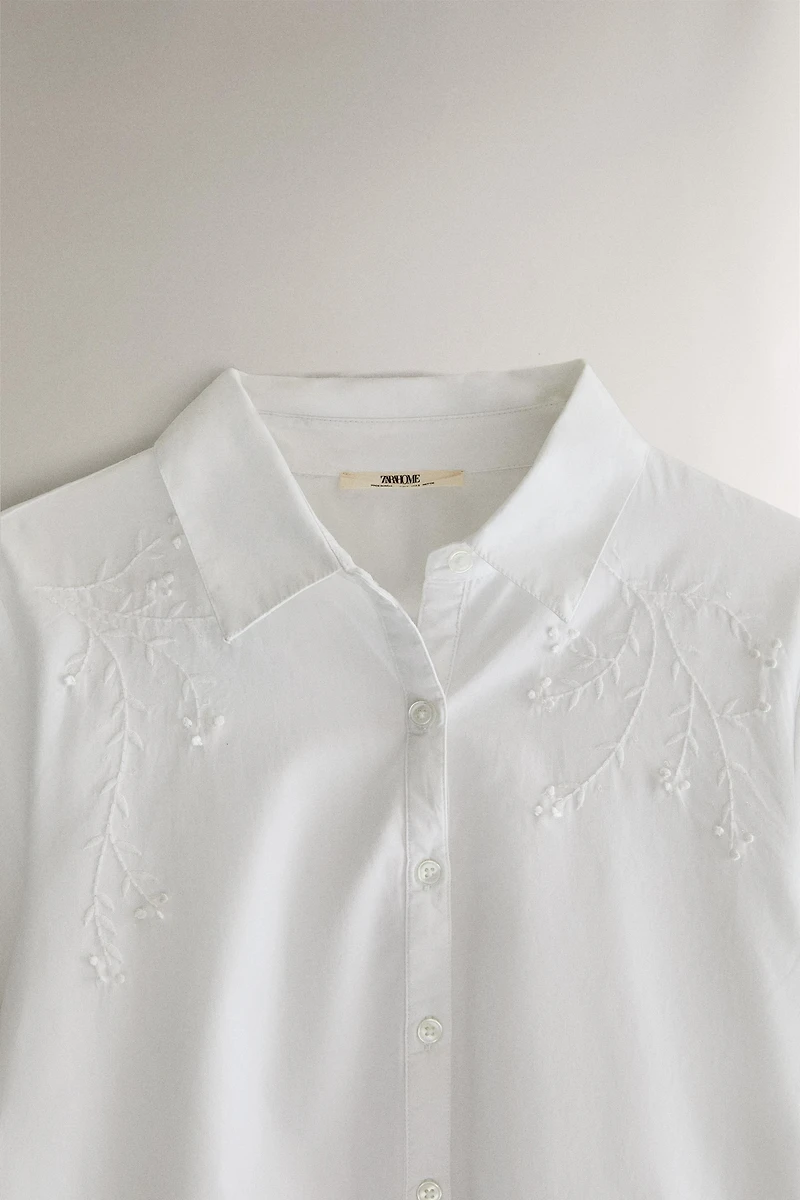 CHEMISE COTON BRODERIES