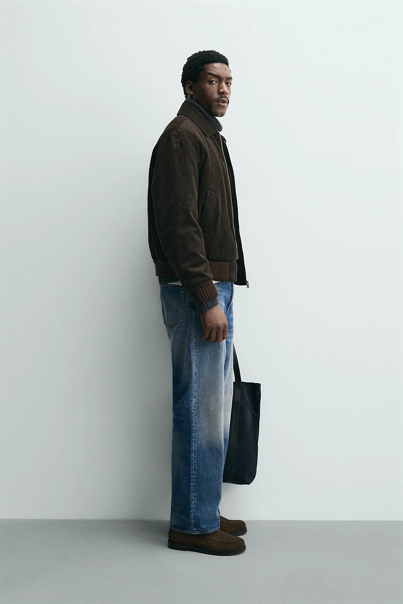 VESTE REMBOURRÉE EN VELOURS CÔTELÉ