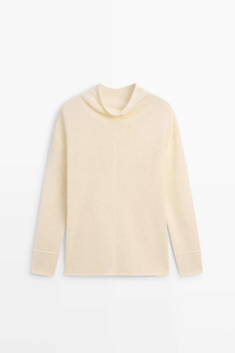 Pull en maille ajourée coton