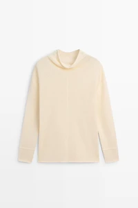 Pull en maille ajourée coton