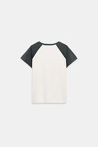 WASHED RAGLAN SLEEVE T-SHIRT