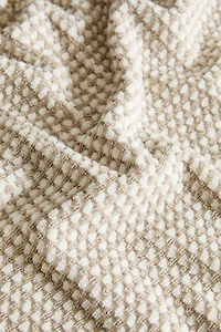 SERVIETTE DE BAIN STRUCTURE PETITS CARREAUX