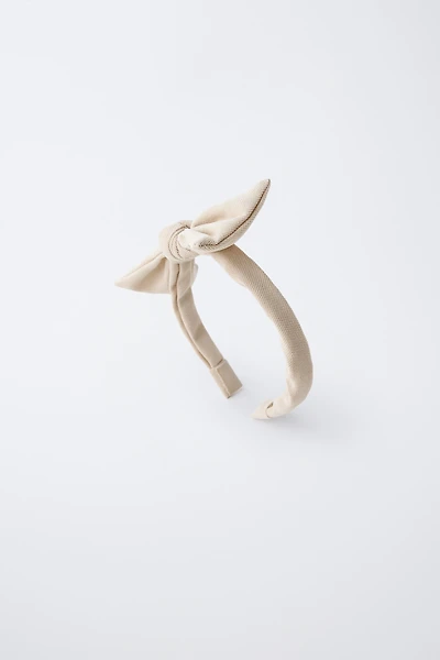 PIQUÉ BOW HEADBAND