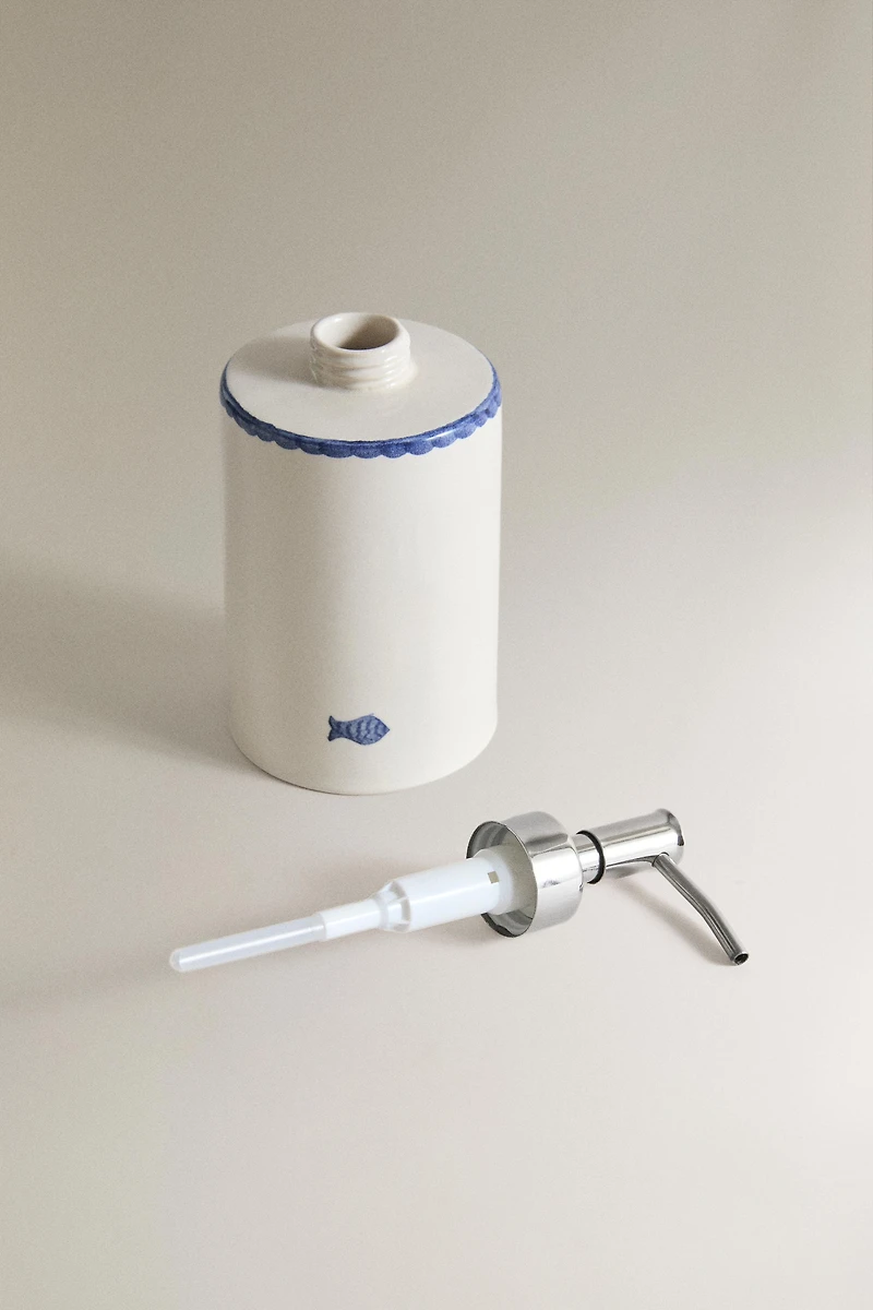 CERAMIC FISH SOAP DISPENSER