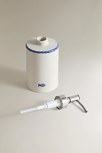 CERAMIC FISH SOAP DISPENSER