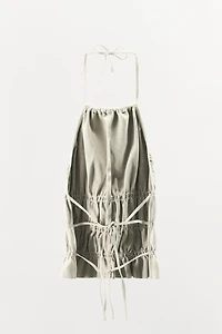 LIMITED EDITION 100% LEATHER HALTER TOP