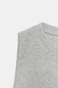 SLEEVELESS TOP WITH SEAM DETAIL