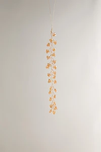 BEADED BRANCH CHRISTMAS TREE ORNAMENT