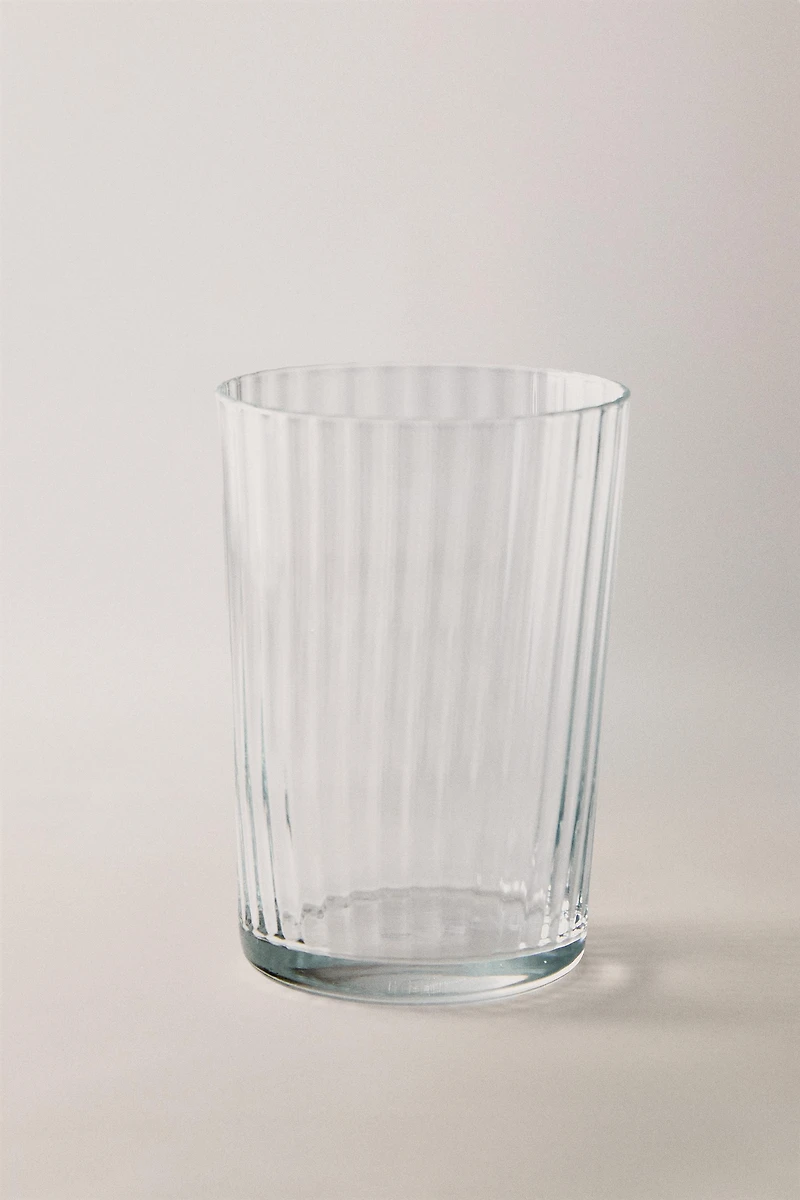 VERRE À SODA RECYCLABLE LIGNES