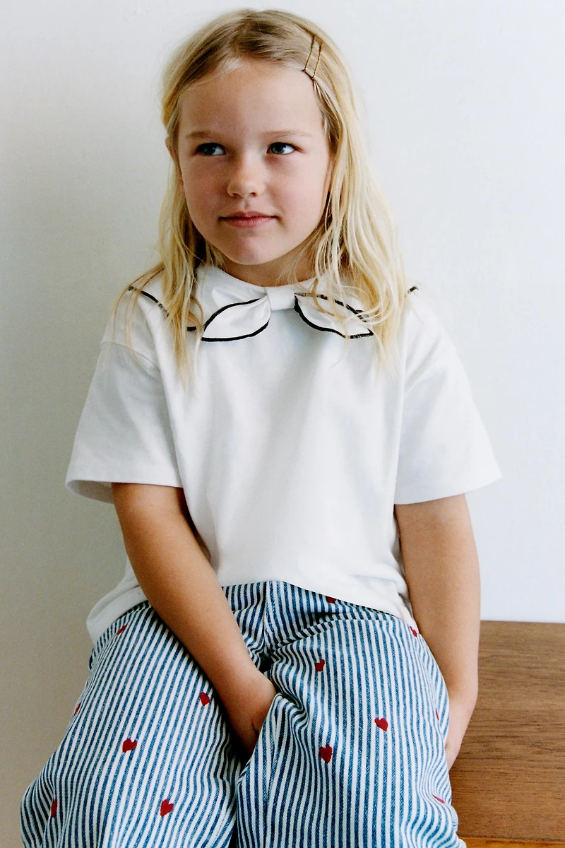 SCARF BOW T-SHIRT