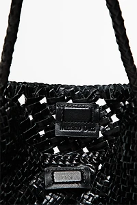 Medium braided nappa leather bag
