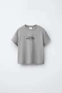 EQUESTRIAN T-SHIRT WITH EMBOSSED TEXT