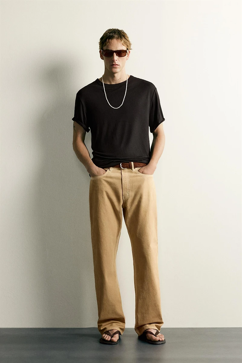 IRREGULAR WASH LOOSE FIT JEANS