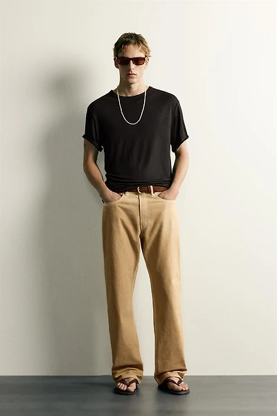 IRREGULAR WASH LOOSE FIT JEANS