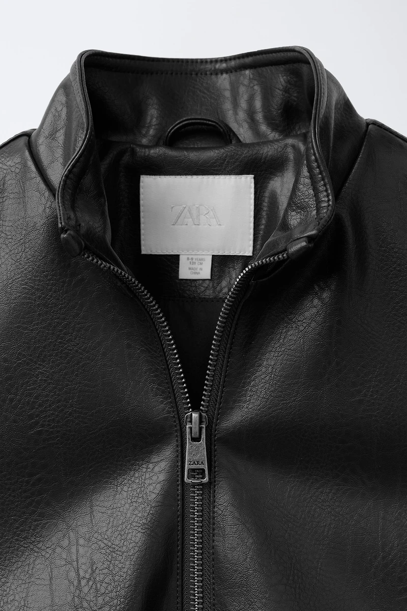 FAUX LEATHER JACKET
