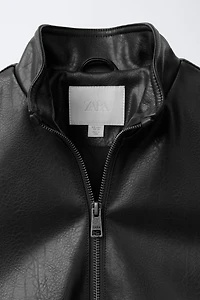 FAUX LEATHER JACKET