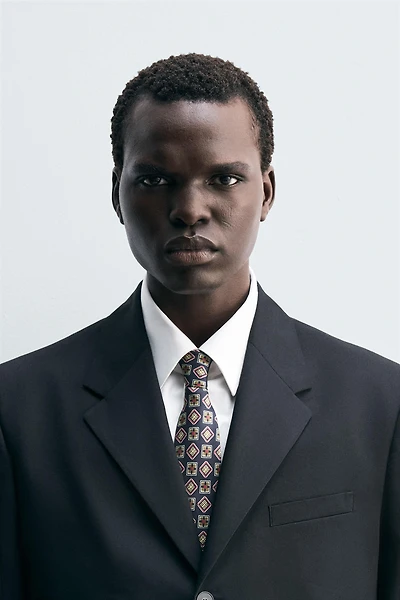 100% SILK JACQUARD TIE