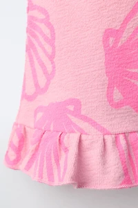 NEON KNOTTED SHELL T-SHIRT