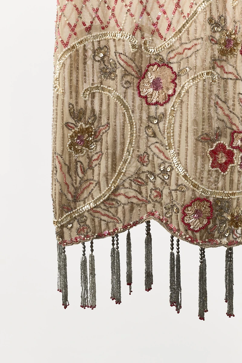 LIMITED EDITION BEADED SEQUIN FRINGE DRESS