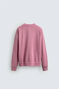 BASIC WASHED CREWNECK SWEATSHIRT