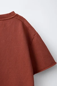 WASHED EFFECT JOGGING T-SHIRT