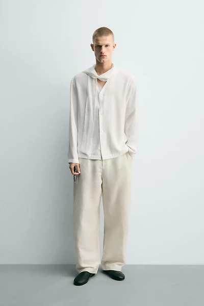 CHEMISE FLUIDE À NŒUD