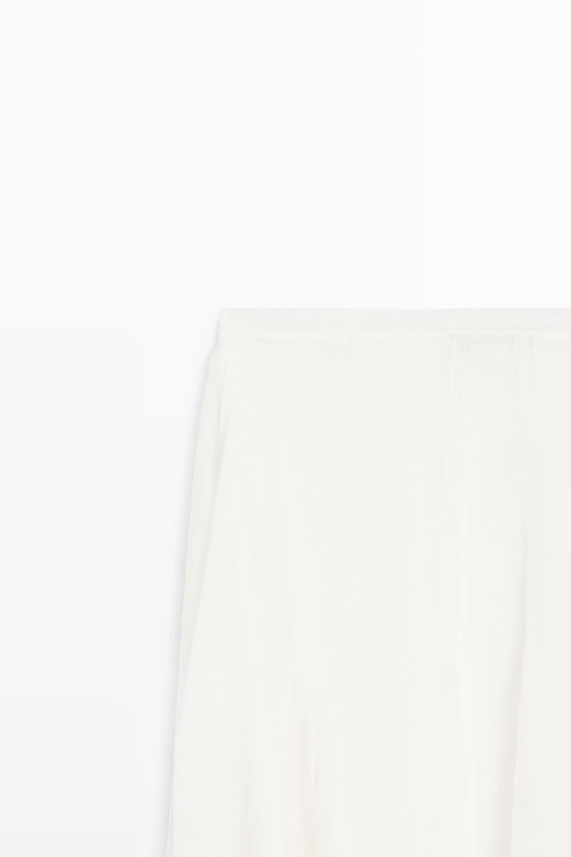 Flowy flared midi skirt