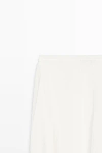 Flowy flared midi skirt