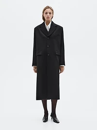 Long 100% wool coat - LIMITED