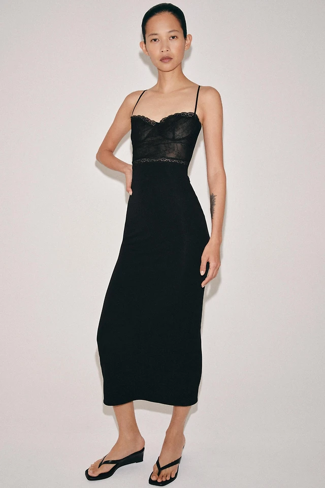 zara black lace dress COMBINATION at Mall of America® in Bloomington, MN Side cut Royal Dress Long Sleeve Little White Color:Peri / Silver