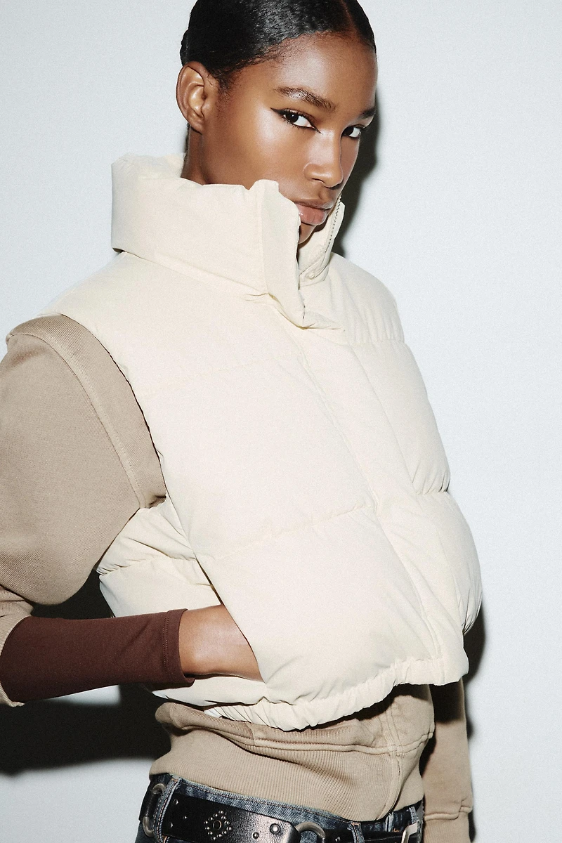 COATED PUFFER VEST