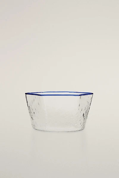 HEXAGONAL BOROSILICATE GLASS BOWL