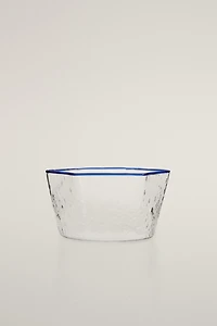 HEXAGONAL BOROSILICATE GLASS BOWL