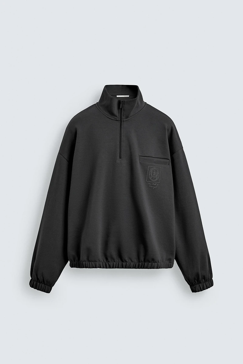 PRINTED SHIELD SWEATSHIRT