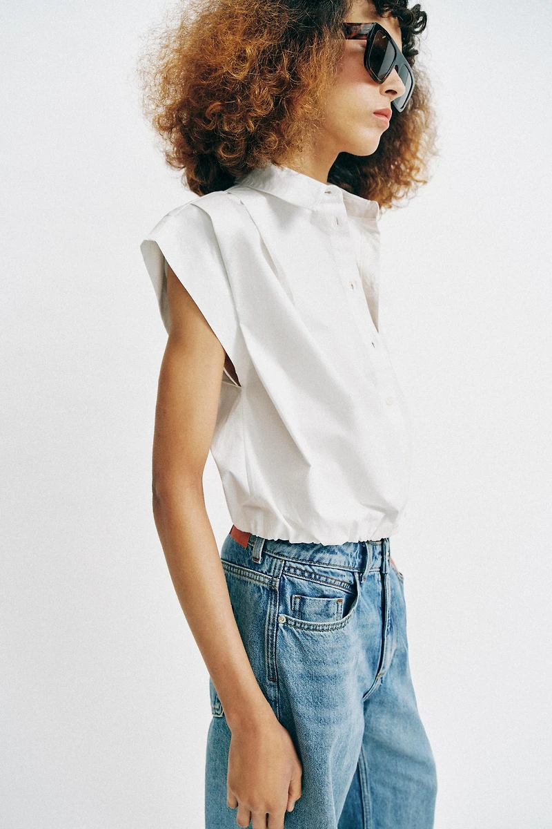 CHEMISE COURTE À CARREAUX VICHY