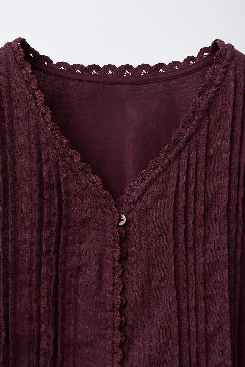 CHEMISE ROMANTIQUE STRUCTURÉE