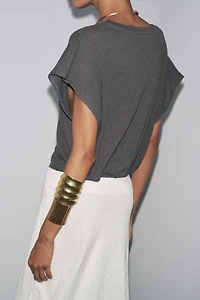 T-SHIRT AVEC COTON - LIN