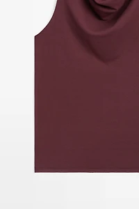 100% cotton draped top