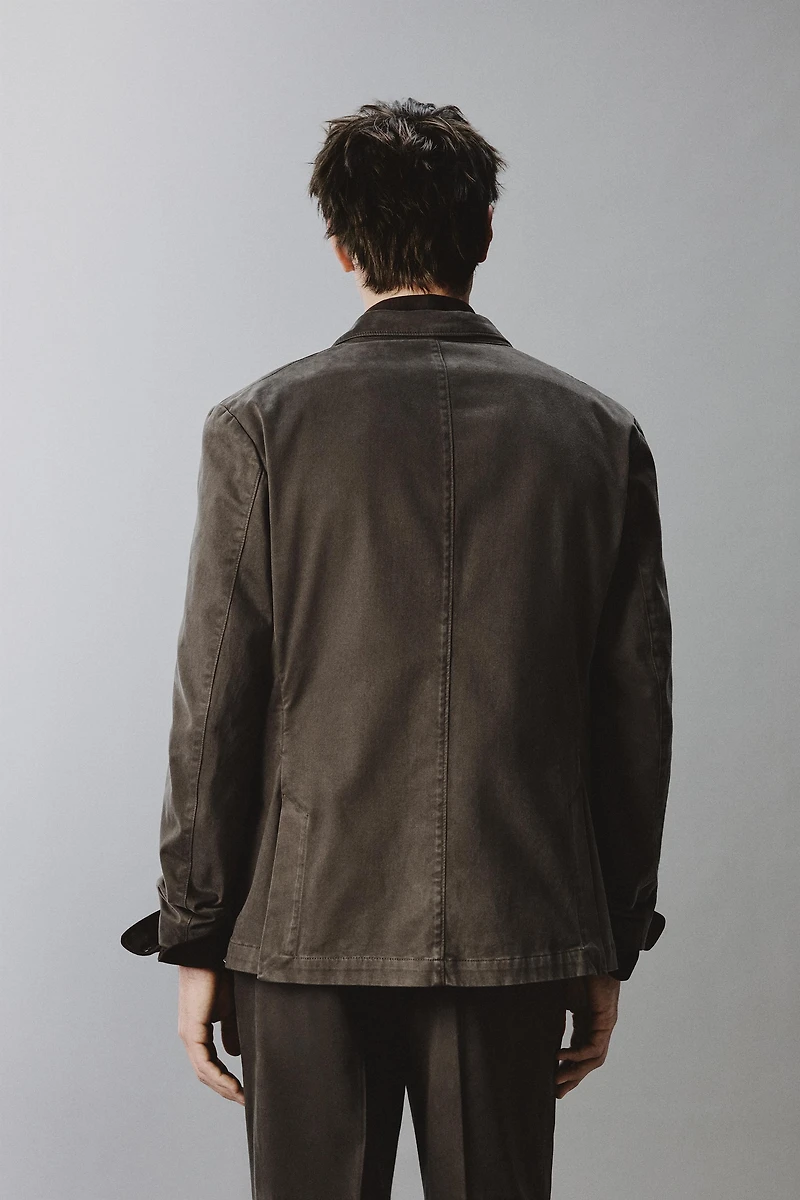 VESTE DE COSTUME EFFET DÉLAVÉ