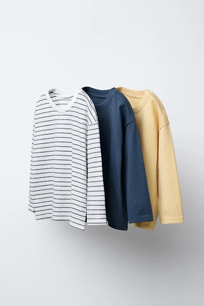 THREE-PACK OF STRIPED T-SHIRTS