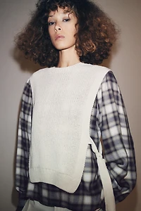 PLAID VEST COMBINATION SHIRT
